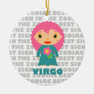 Willkommen Virgo Zodiac Baby! Keramik Ornament