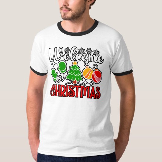 Willkommen Weihnachten 23758 T-Shirt (Vorderseite)