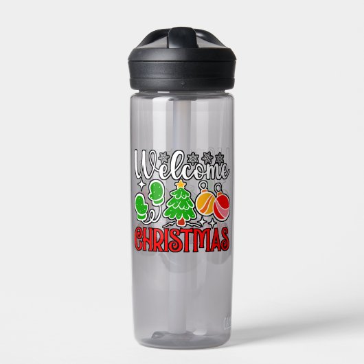 Willkommen Weihnachten 23758 Trinkflasche (Vorderseite)