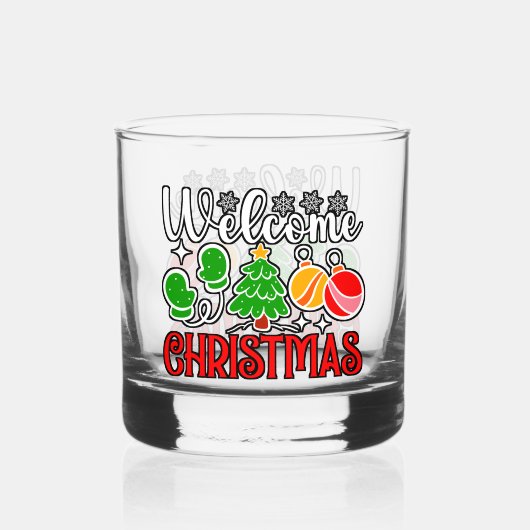 Willkommen Weihnachten-23758 Whiskyglas (Vorderseite)