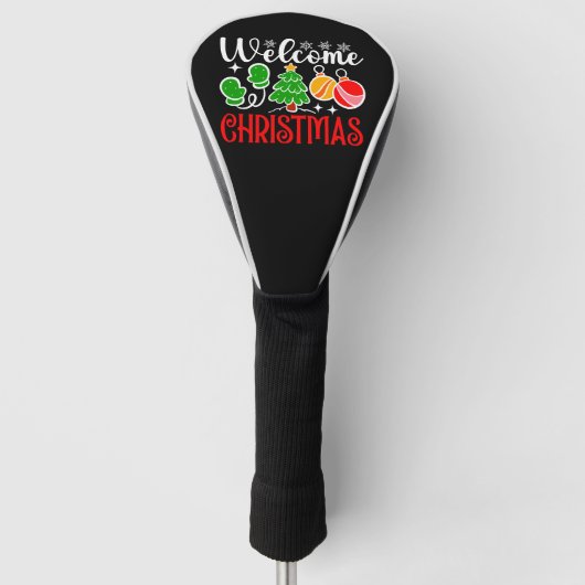 Willkommen Weihnachten-63758 Golf Headcover (Vorderseite)