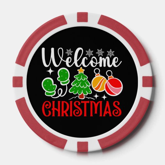Willkommen Weihnachten-63758 Pokerchips (Vorderseite)