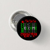 Willkommen Weihnachten-84767 Button (Vorne & Hinten)