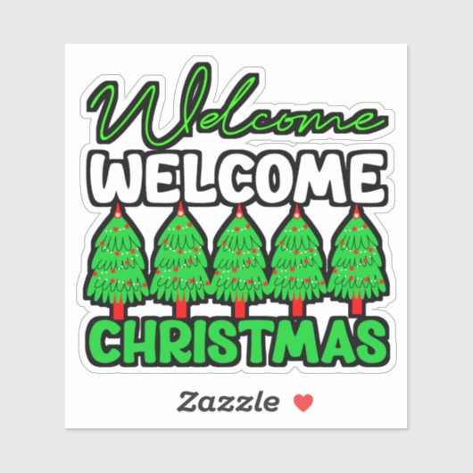 Willkommen Weihnachten-85600 Aufkleber (Blatt)