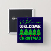 Willkommen Weihnachten-85600 Button (Vorne & Hinten)