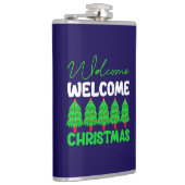 Willkommen Weihnachten-85600 Flachmann (Rechts)