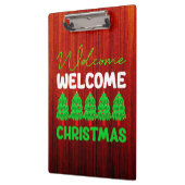 Willkommen Weihnachten-85600 Klemmbrett (Links)