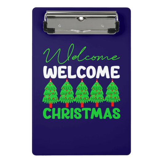 Willkommen Weihnachten-85600 Mini Klemmbrett (Vorderseite)