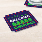 Willkommen Weihnachten-85600 Untersetzer (angewinkelt)