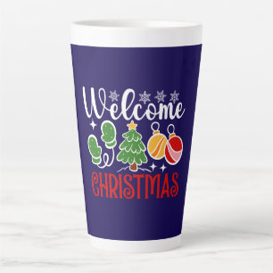 Willkommen Weihnachten Milchtasse