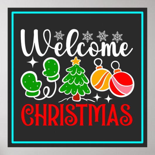 Willkommen Weihnachten Poster (Vorne)