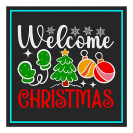 Willkommen Weihnachten Poster