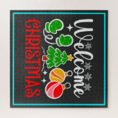 Willkommen Weihnachten Puzzle (Horizontal)