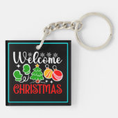 Willkommen Weihnachten Schlüsselanhänger (Rückseite)