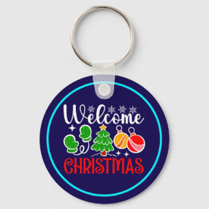 Willkommen Weihnachten Schlüsselanhänger