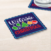 Willkommen Weihnachten Untersetzer (angewinkelt)