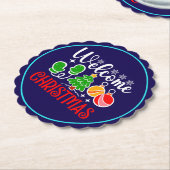 Willkommen Weihnachten Untersetzer (angewinkelt)