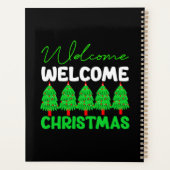 Willkommen Weihnachtsbaum Feiertagsdesign-85600 Planer (Rückseite)