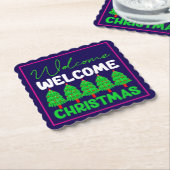 Willkommen Weihnachtsbaum Feiertagsdesign-85600 Untersetzer (angewinkelt)