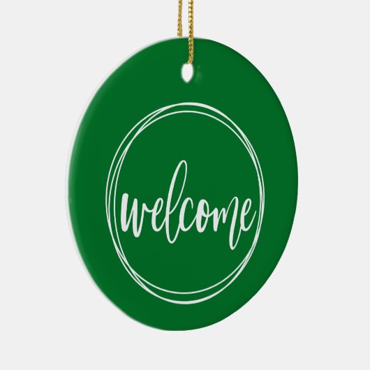 Willkommen - Weihnachtsschmuck (Rechts)