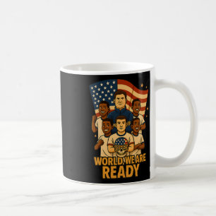 Willkommen Welt Wir sind bereit für Fußball 2026  Kaffeetasse