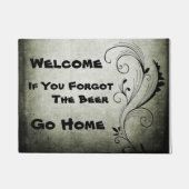 Willkommen - wenn Sie das Bier vergaßen - Fußmatte (Vorderseite)