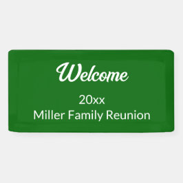 Willkommen Wiedersehen für tiefe grüne und weiße N Banner