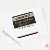 Willkommen! Wiedersehen Matt Name Tag Aufkleber (Umschlag)