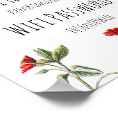 Willkommen Wifi Passwort Poster (Ecke)