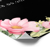 Willkommen! Wildblume, Babydusche Poster (Ecke)