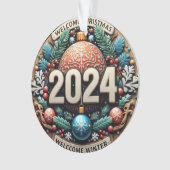 Willkommen Winter 2024 Ornament (Vorderseite)