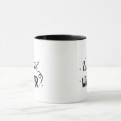 Willkommen Winter Blustery Snowflakes Geschenk Tasse (Zentrum)