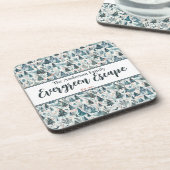 Willkommen Winter Getränkeuntersetzer (Linke Seite)