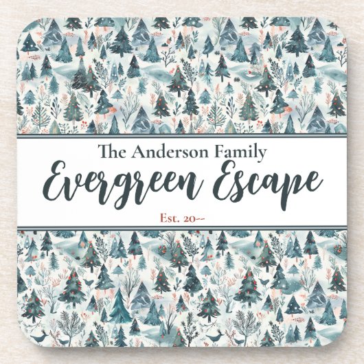 Willkommen Winter Getränkeuntersetzer (Vorderseite)