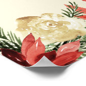 Willkommen Winter | Hochzeitplakat für Brautparty Poster (Ecke)