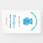 Willkommen Wir können frühzeitig warten Teddy Bear Banner (Horizontal)