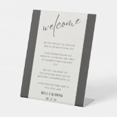 Willkommen Wir sind so gegrillt, dass Sie Ihren pe Sockelschild (Vorderseite)