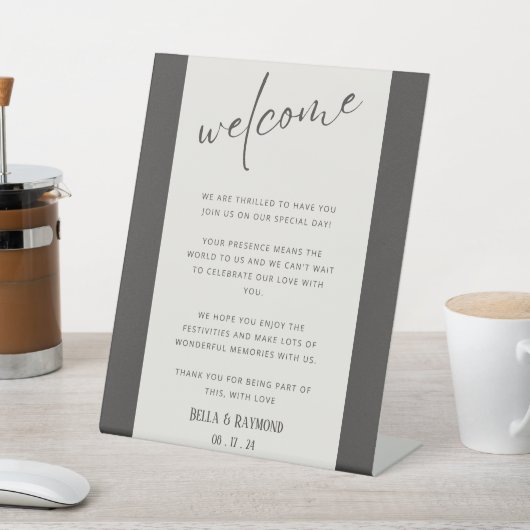 Willkommen Wir sind so gegrillt, dass Sie Ihren pe Sockelschild (In SItu)