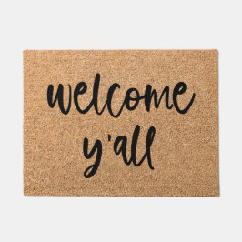 Willkommen Y'all Welcome Mat Doormat Fußmatte