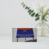 Willkommen zu Arizona-Zeichen bei Lupton, Visitenkarte (Stehend Vorderseite)