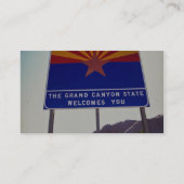 Willkommen zu Arizona-Zeichen bei Lupton, Visitenkarte (Rückseite)