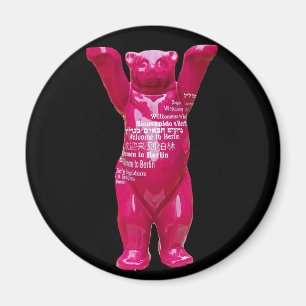Willkommen zu Berlin-Teddybären, schwarze Magnet