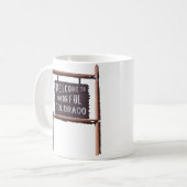 Willkommen zu buntem Colorado Kaffeetasse (Vorderseite Links)