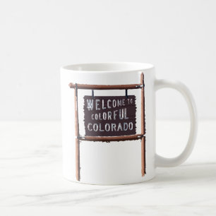 Willkommen zu buntem Colorado Kaffeetasse