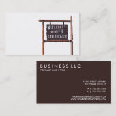 Willkommen zu buntem Colorado Visitenkarte (Vorne/Hinten)