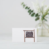 Willkommen zu buntem Colorado Visitenkarte (Stehend Vorderseite)