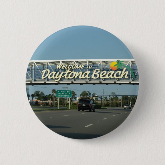 Willkommen zu Daytona Beach Button (Vorderseite)
