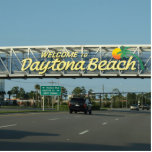 Willkommen zu Daytona Beach Fotoskulptur Magnet<br><div class="desc">Ahhh die Erinnerungen dieser wunderbaren Küste Florida-Stadt! Fantastischer Platz,  Daytona Beach.</div>