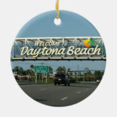 Willkommen zu Daytona Beach Keramikornament (Hinten)