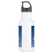 Willkommen zu fabelhaftem historischem Zeichen Las Edelstahlflasche (Rückseite)